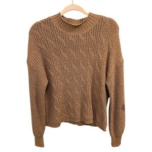 J.Crew Outlet Brown Sweater Mockneck Size Medium W0855